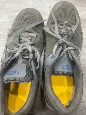 KEEN Men's Gray and Yellow Athletic Sneakers